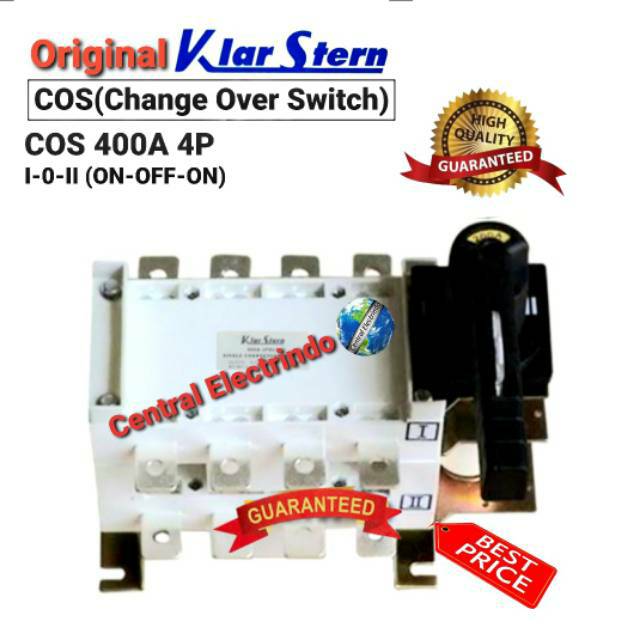 COS Change Over Switch 400A 4P (I-0-II) Ohm Saklar KlarStern.