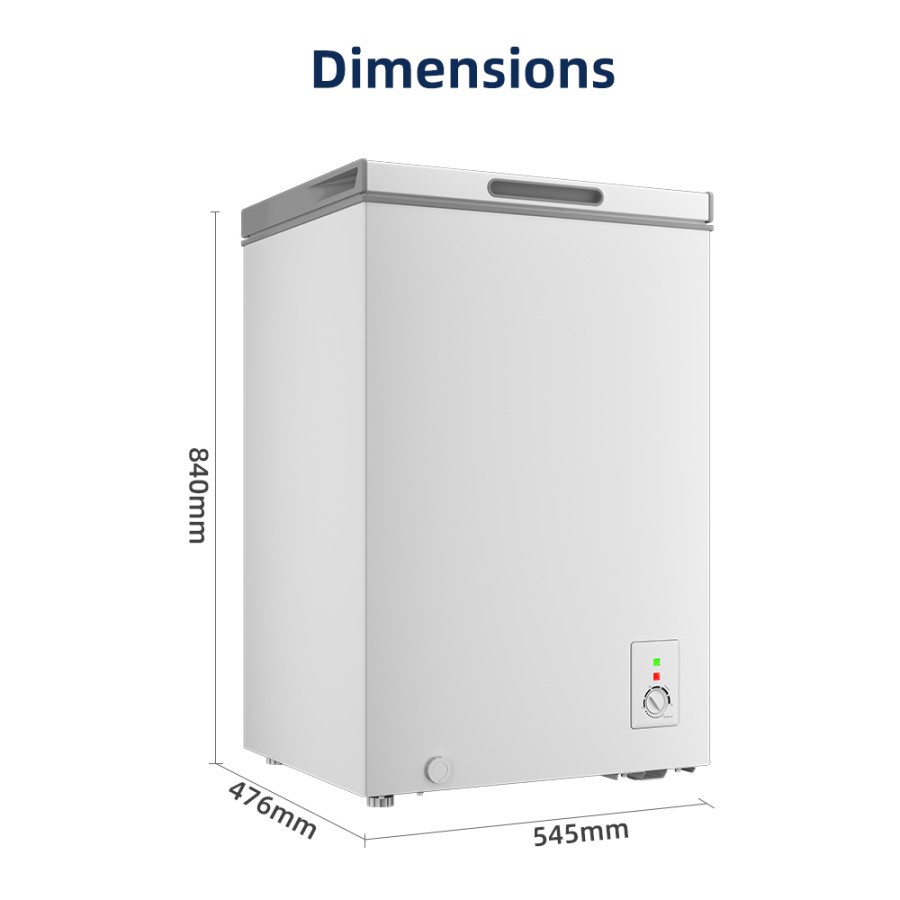 Changhong Chest Freezer Box FCF-136DW 110 LITER Changhong FCF136DW / FCF 136 DW