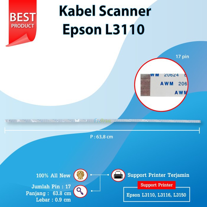 Kabel Scanner Printer Epson L3110 L3116 Flexible Cable Scan L3150 FPJNew100