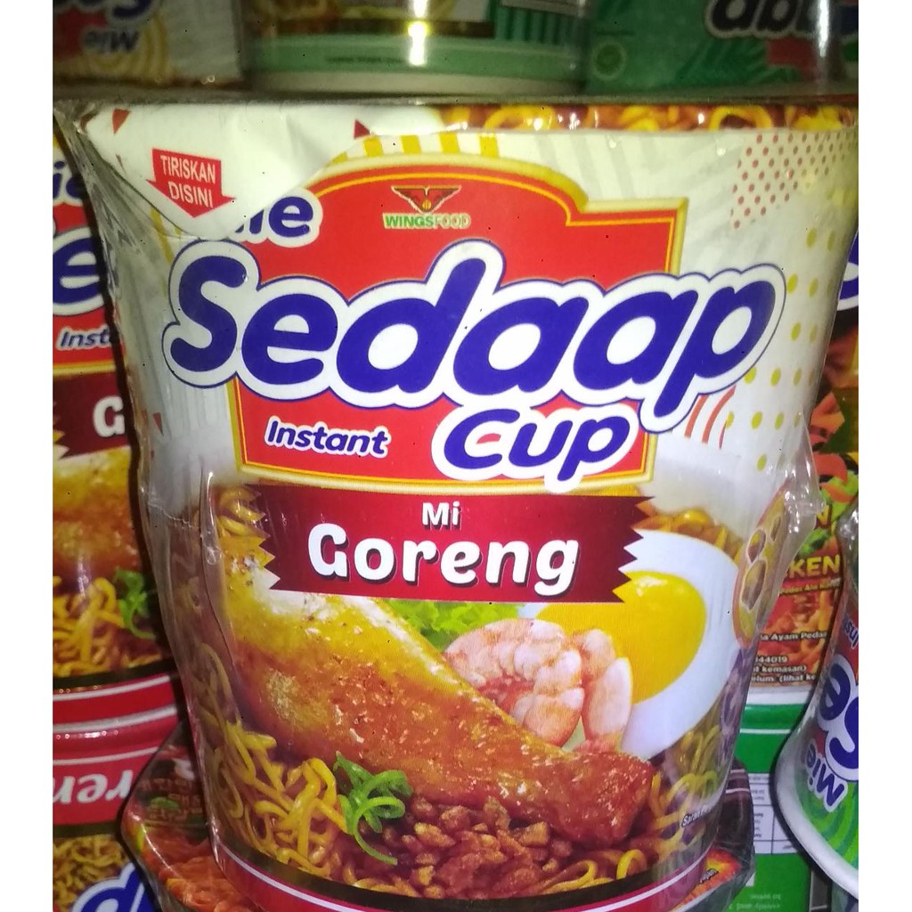 

MIE CUP SEDAAP GORENG