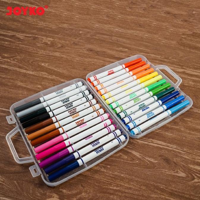 

PERALATAN MENGGAMBAR JOYKO COLOR MARKER PEN 24 COLORS / 24 PENA SPIDOL WARNA CLP-05 PERALATAN LUKIS