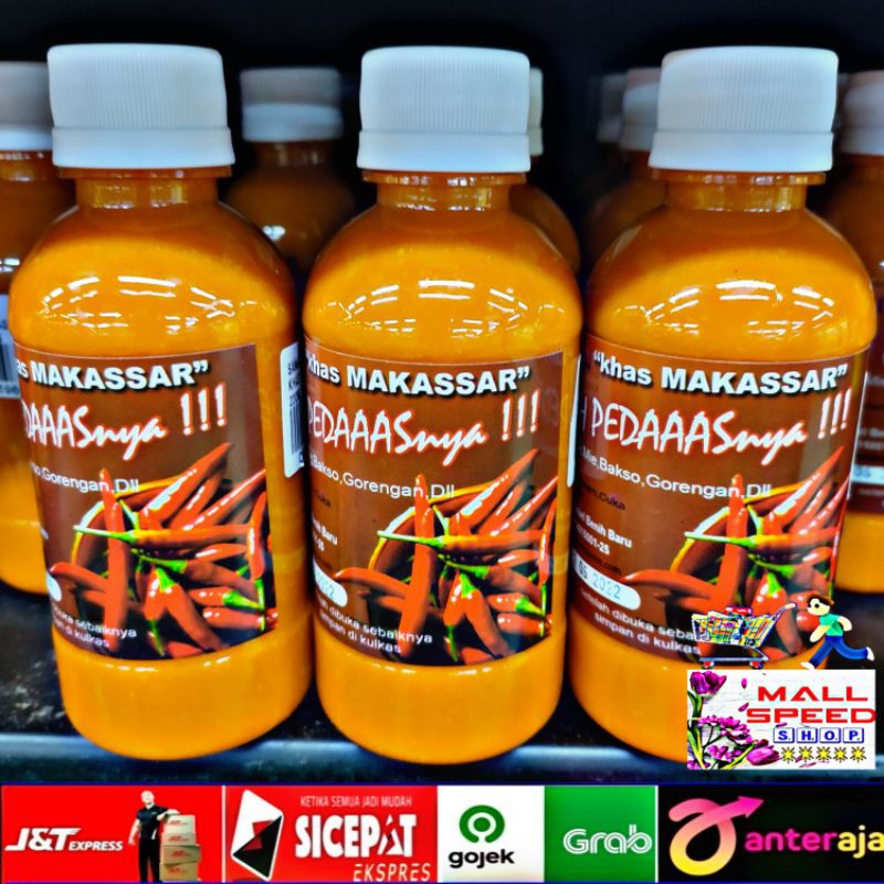 

Sambal khas makasar 220ml /sambal heboh pedas kebangetan makasar