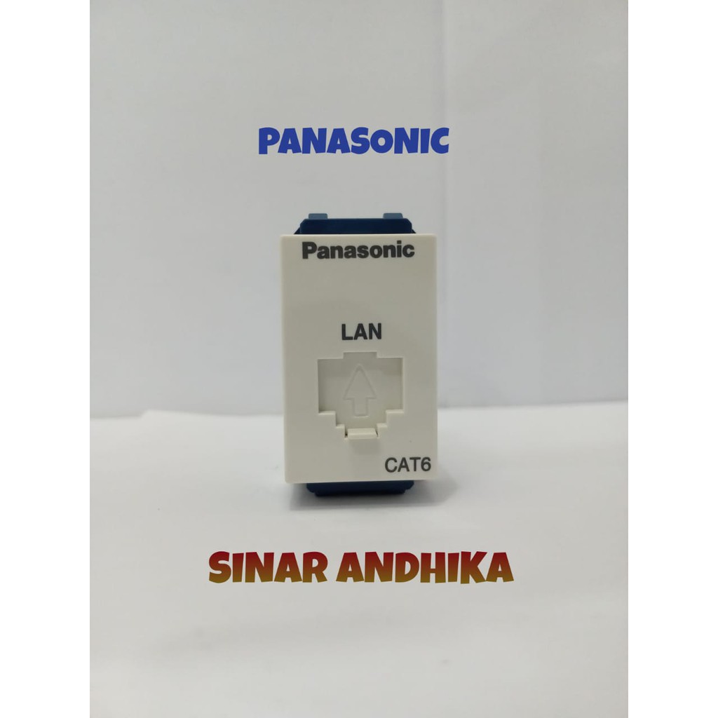 MODUL / JACK DATA CAT 6 PUTIH PANASONIC WEJ 24886