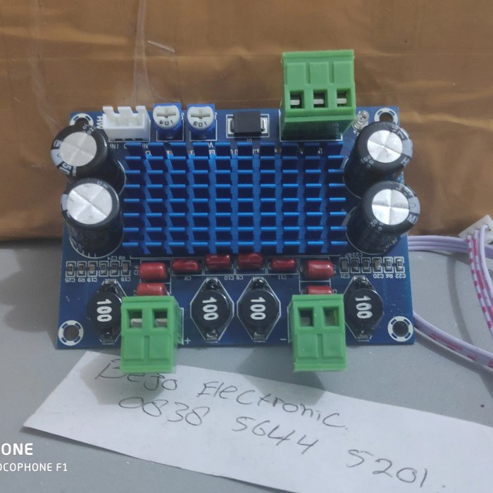 power class D TPA3116D2 stereo power amplifier 2x120W DC 12V - 26V