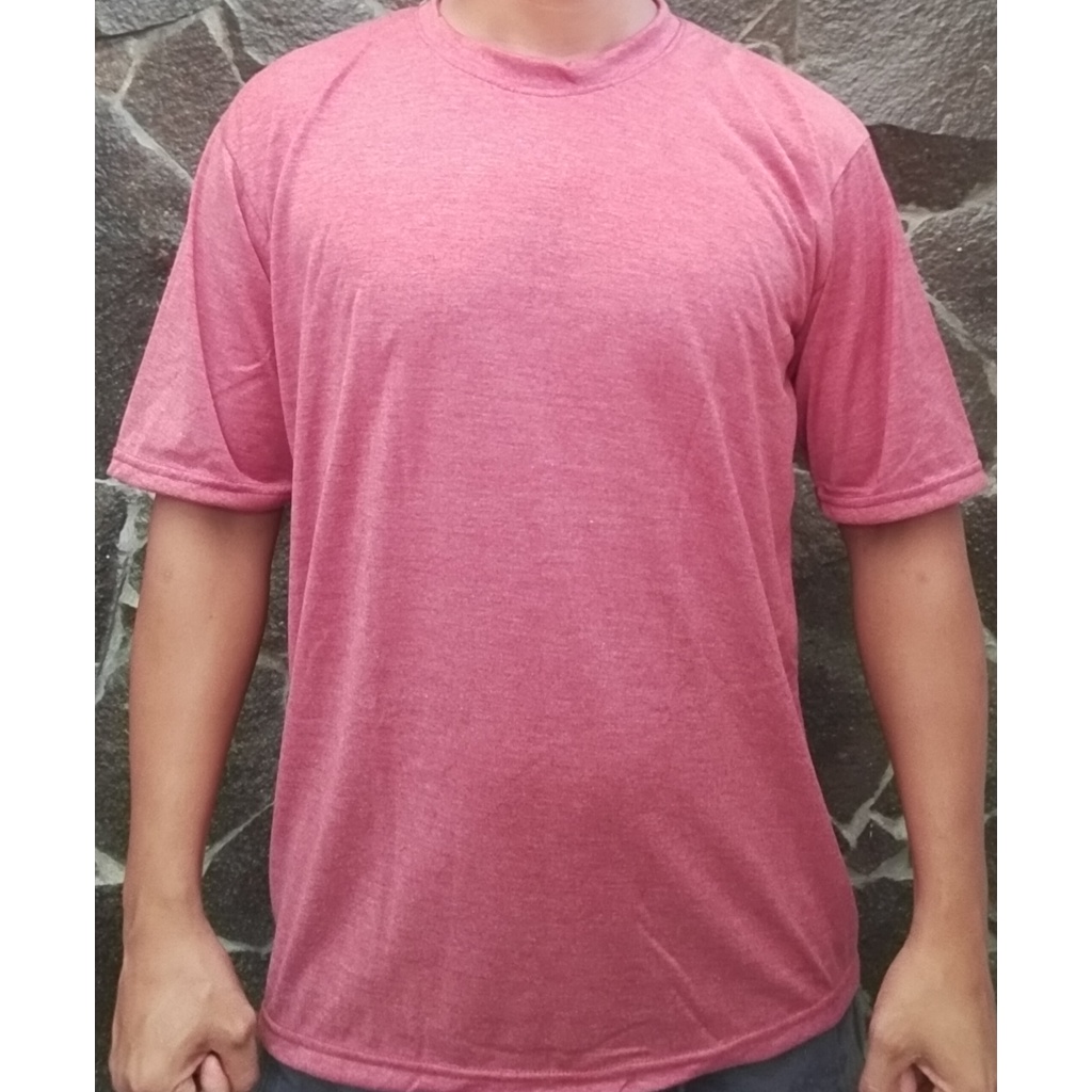 KAOS POLOS LENGAN PENDEK BAHAN RAYON BULU CEWEK COWOK UNISEX MURAH HARGA GROSIR