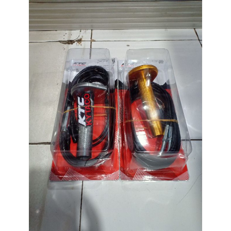 Gas spontan cnc ktc kytaco original universal aerox nmax Lexi pcx150/160 vario125 vario150/160 gsx150 ninja r ninja 250 Mio beat Scoopy genio soul gt fazzio dll