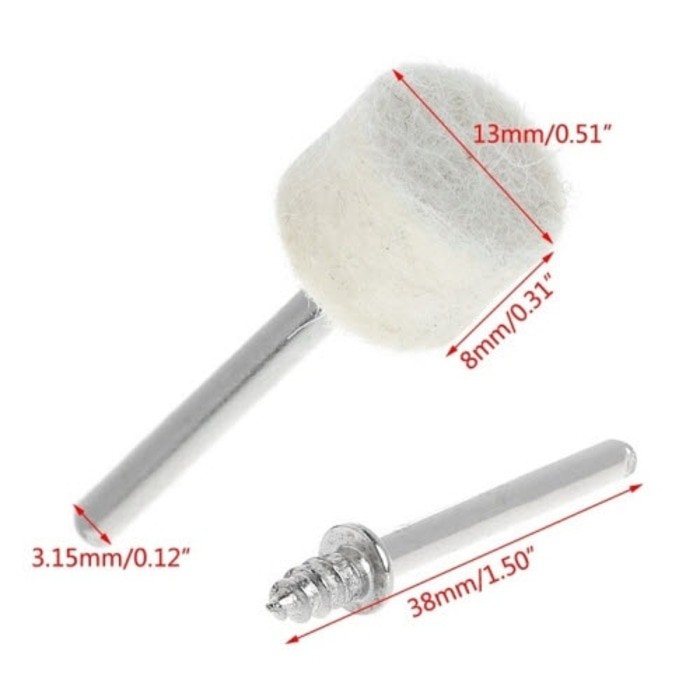 Mandrel Batang As Wool Polishing Poles Gosok Batu Mini Grinder Dremel