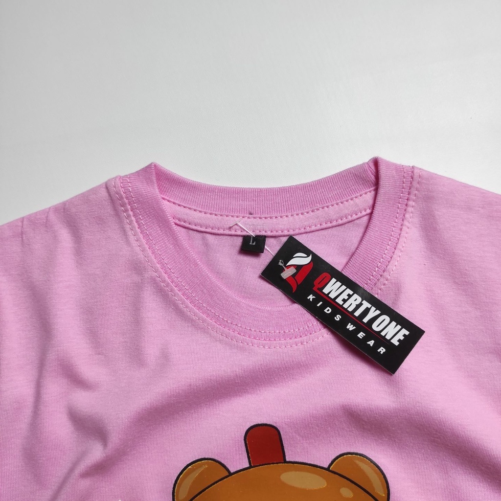 KAOS ANAK PEREMPUAN BOBA TIME PINK 1-8 TAHUN