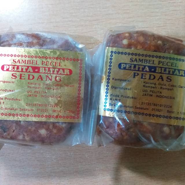 

Bumbu pecel pelita asli blitar