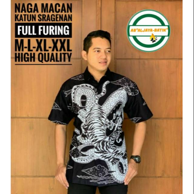 Batik Pria Keren Naga Macan
