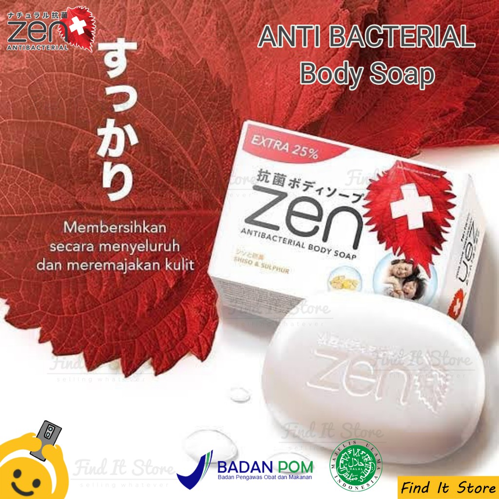 Zen Anti Bacterial Body Soap | Sabun Mandi Shiso Body Soap 80gr BPOM