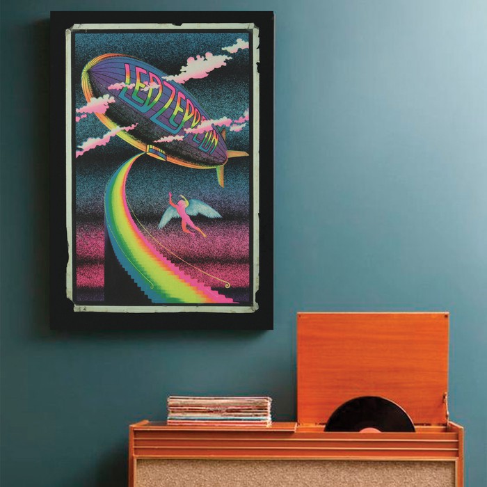 "Led Zeppelin, ver.3" Poster Kayu (30x22)