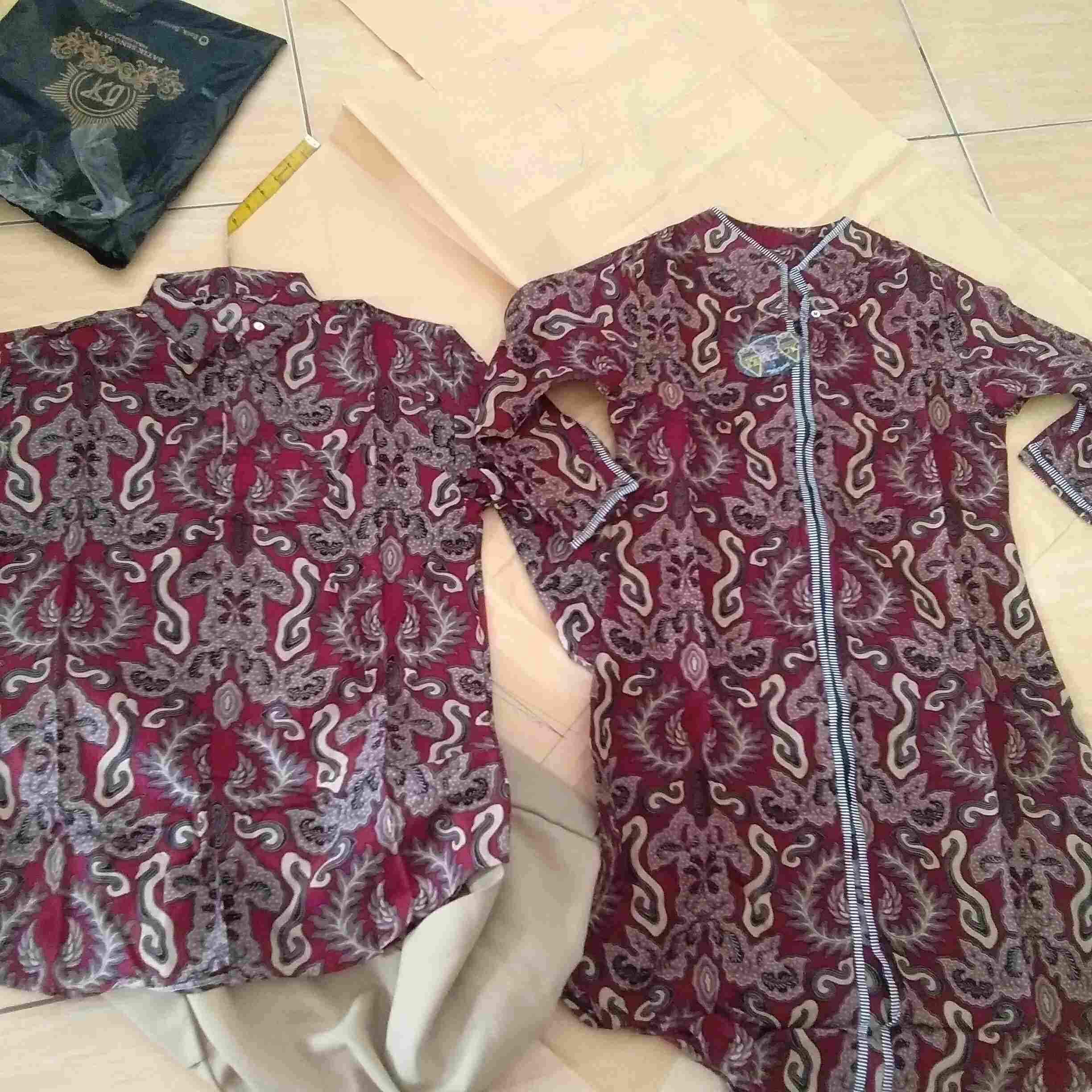 Baju Couple Batik Atasan Terbaru Kemeja Slim Fit Tunik Batik Kuda Laut Busui Premium Murah Al-zahra