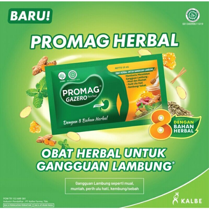 PROMAG HERBAL GAZERO (Sachet Cair)