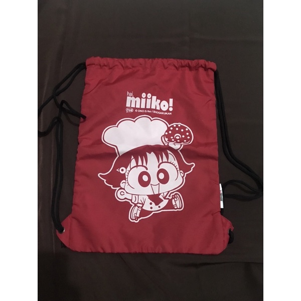 Miiko Drawstring Bag red/ Tas serut miiko