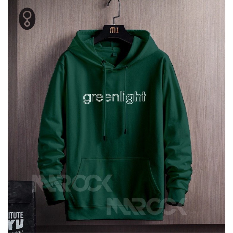 TERMURAH !! COD Jaket Sweater Hoodie Pria Distro Greenlights Original Big Size Jumbo M - XXL