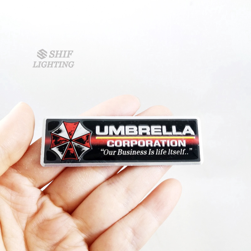 1pc Stiker Emblem Logo Umbrella Corporation Resident Evil Untuk Dekorasi Mobilmotor