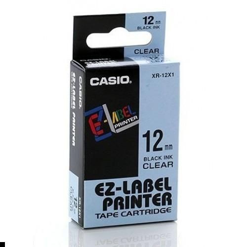 EZ Label Printer XR-12X1 12mm Black on ClearTape Label Casio