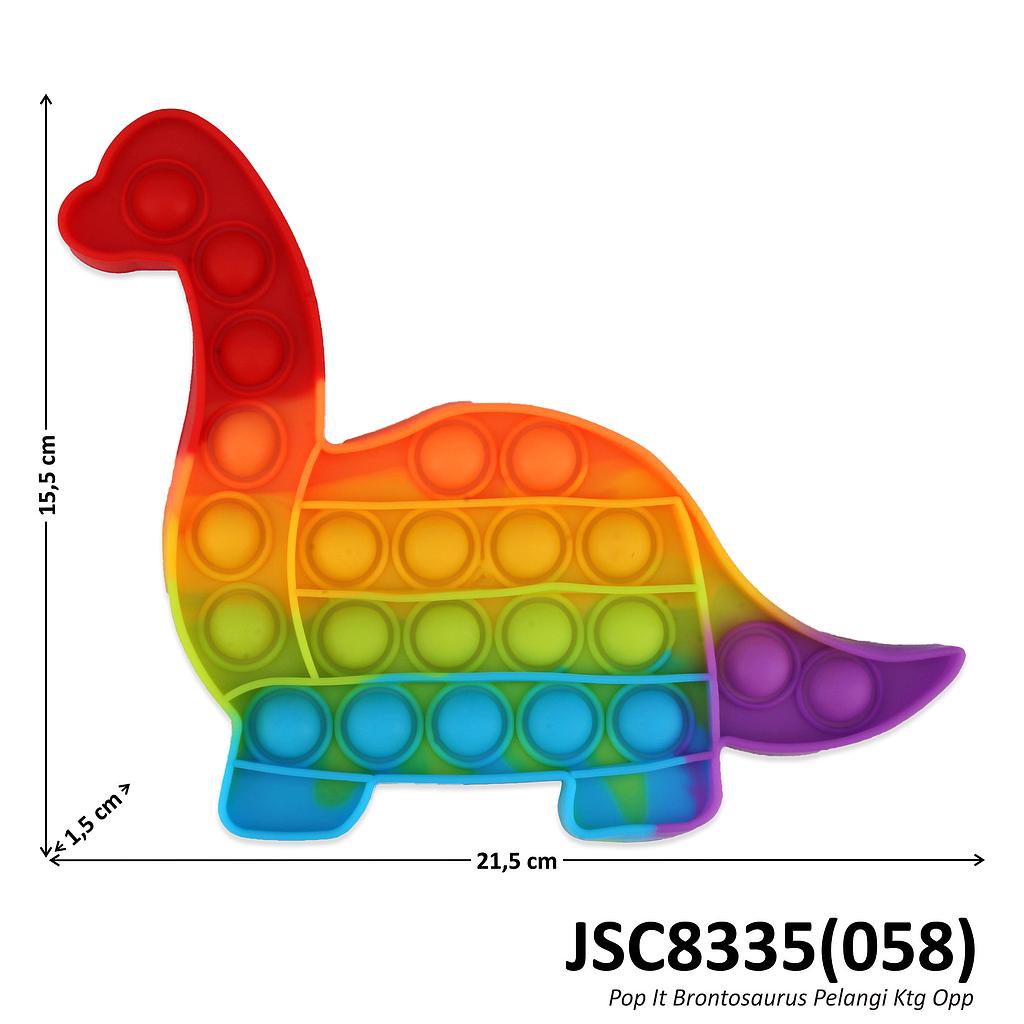 POP IT RAINBOW Mainan Anak Fidget Toys Game Toys-DINOSAURUS