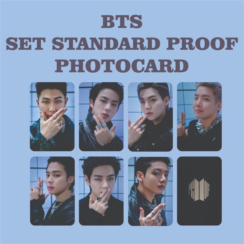 PHOTOCARD BTS PROOF ALBUM STANDARD COMPACT RANDOM AND SET