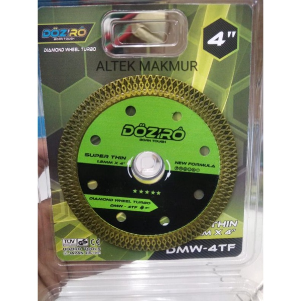 DOZIRO Diamond Wheel Turbo 4 Inch / Mata Potong Keramik Granit Marmer
