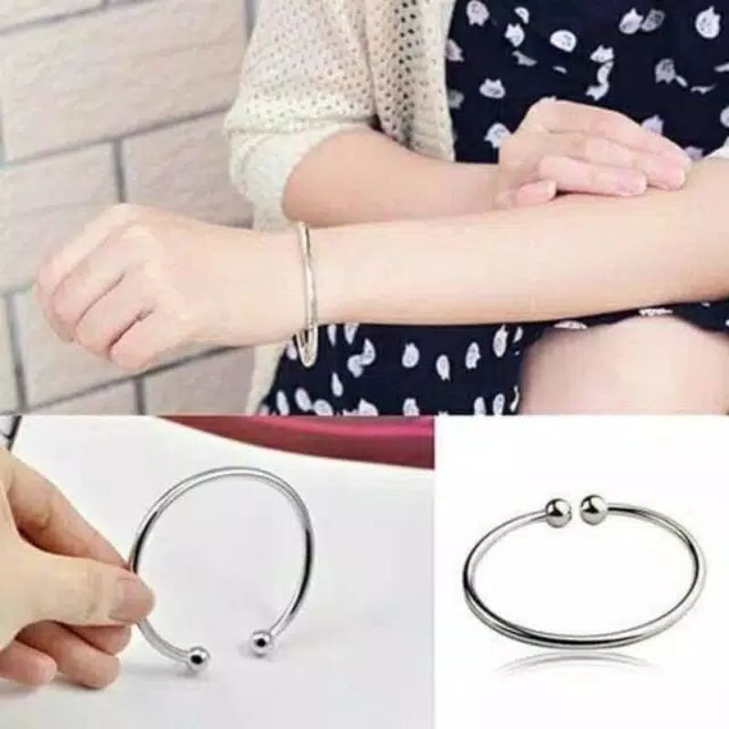 (Paket Isi 20 Pcs) Gelang Mondial Dewasa (Bahan Monel)