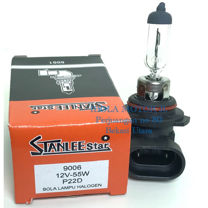 Bohlam lampu bamper HB4 12v 55w 6061 merk stanlee star