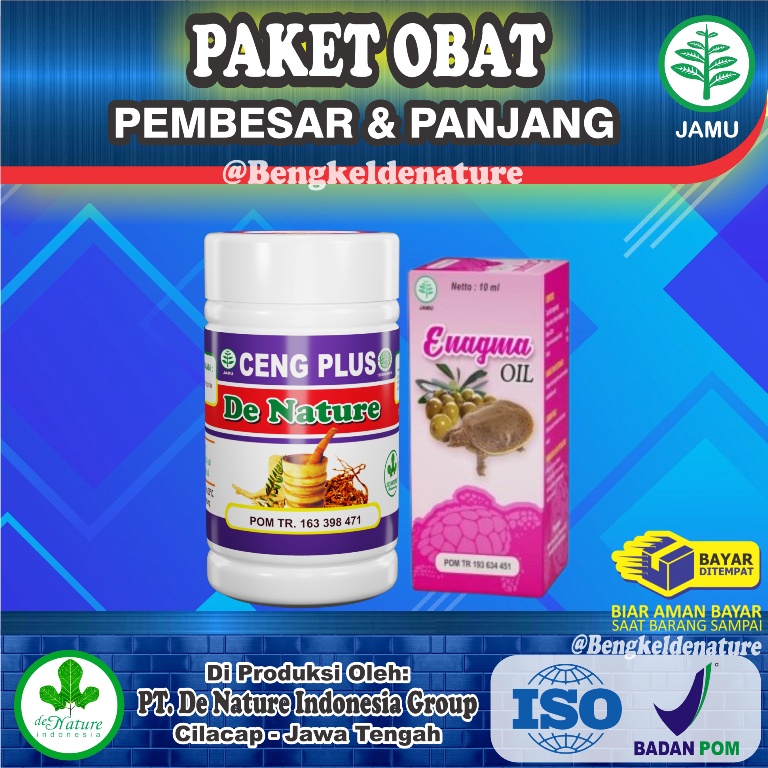 Paket Pembesar Kuat Panjang Permanen Cengplus Enagma Produk Original De Nature