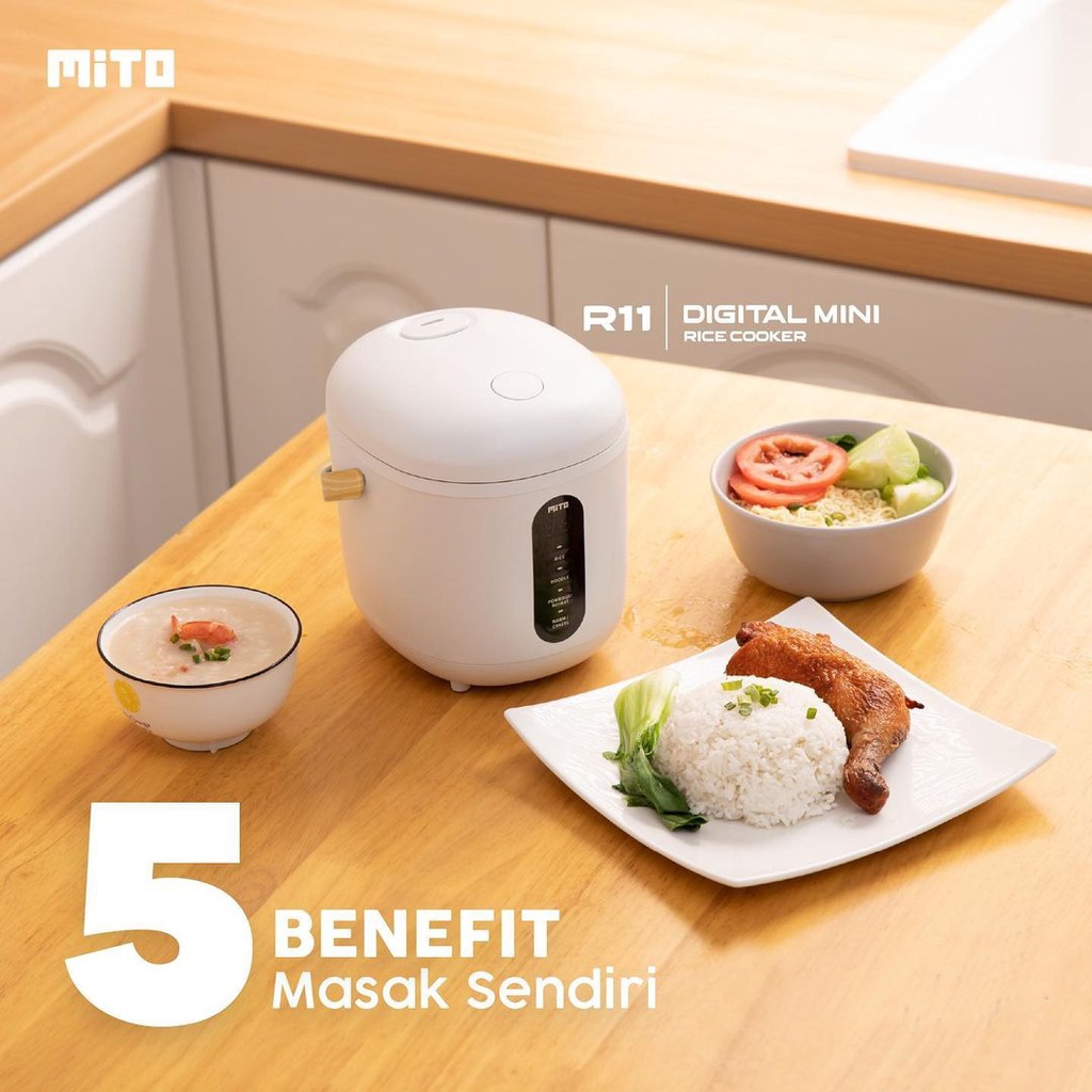 Rice Cooker Digital Mito R11 Kapasitas 0.5 Liter - ORIGINAL GARANSI RESMI