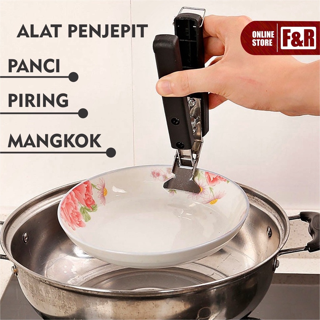 Alat Penjepit Anti Panas Jepit Pegangan Panci Mangkuk Mangkok Piring Peralatan Dapur Anti Hot Clip