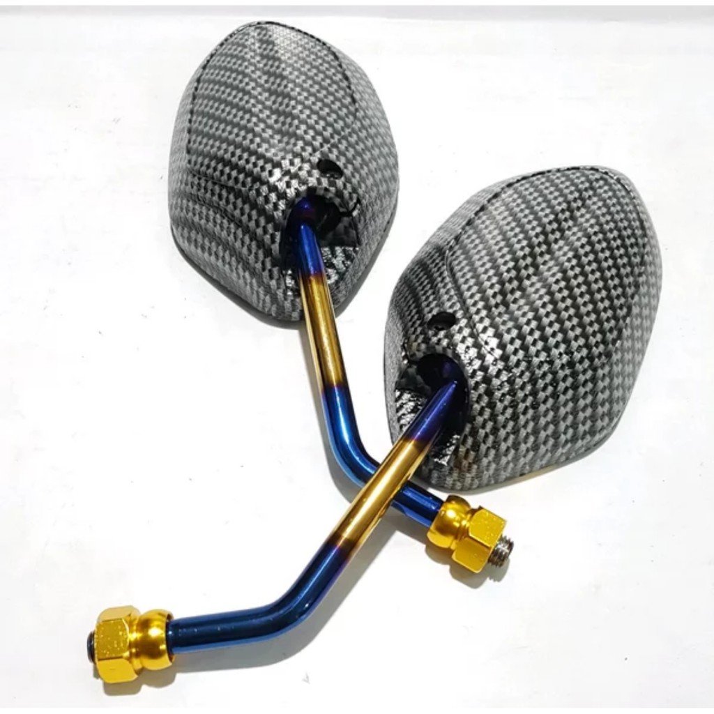 SPION KARBON TWOTONE BLUEX BEAT VARIO SCOOPY GENIO BLADE VERZA CB150R TIGER SONIC GTR SUPRA REVO-4