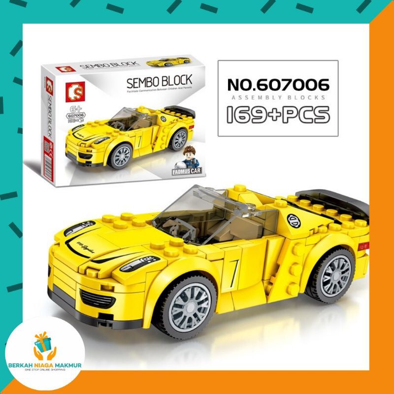 Sembo Blocks Famous Car Collection