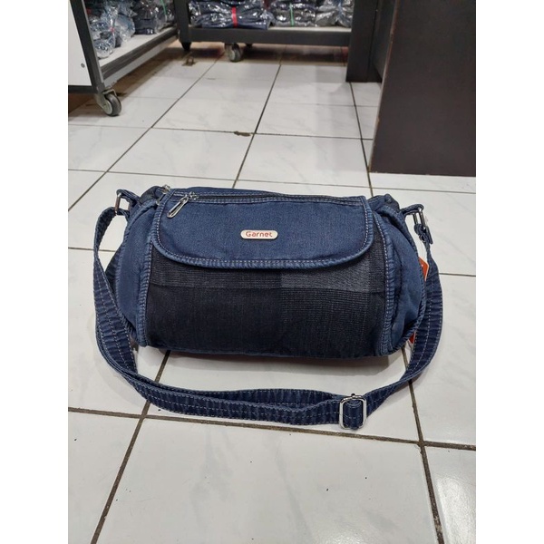 Tas jeans wanita original garnet