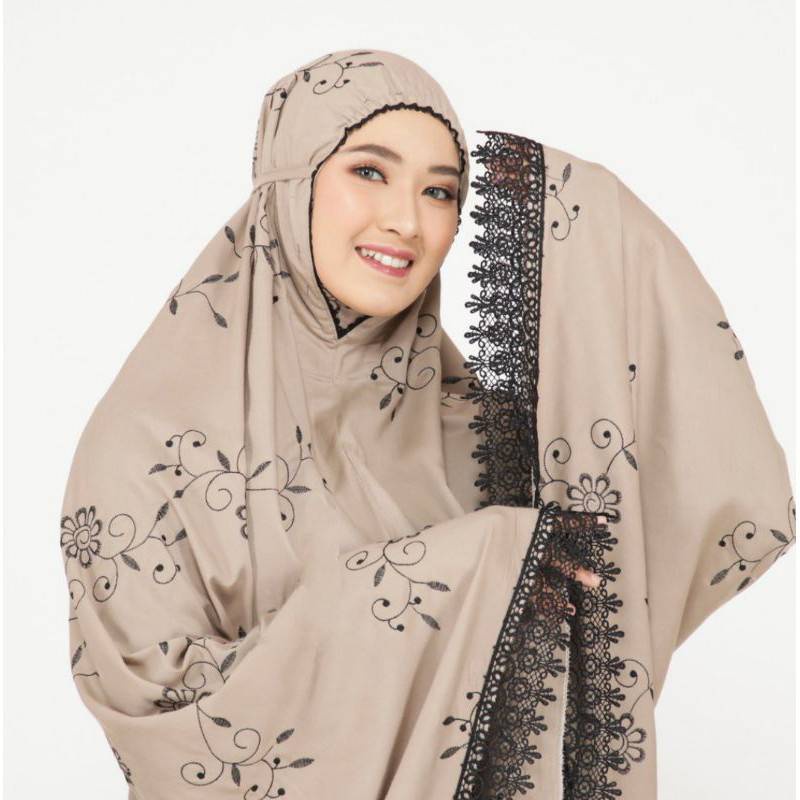 Mukena Dewasa Jumbo Rayon Premium Bordir Gracella Renda Mewah 2022