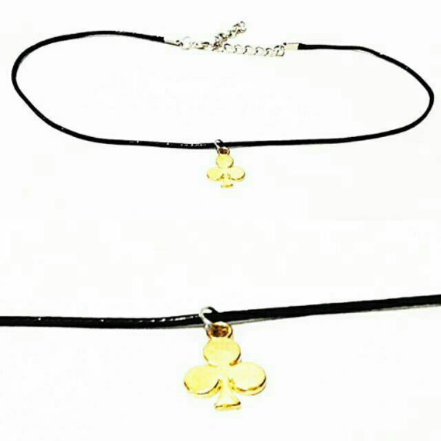 Baby Choker Necklace Golden Club | Kalung Handmade