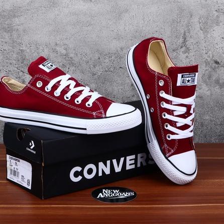 Oke Price.. SEPATU CONVERSE ALSTAR MARON TANPA BOX CEWEK/COWOK