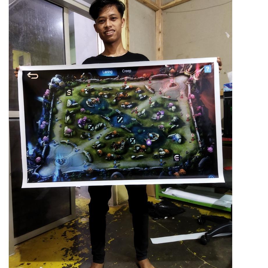 [DISCOUNT DAE44] Map Peta Mobile Legends buat turnamen / hiasan dinding map ml map land of dawn peta