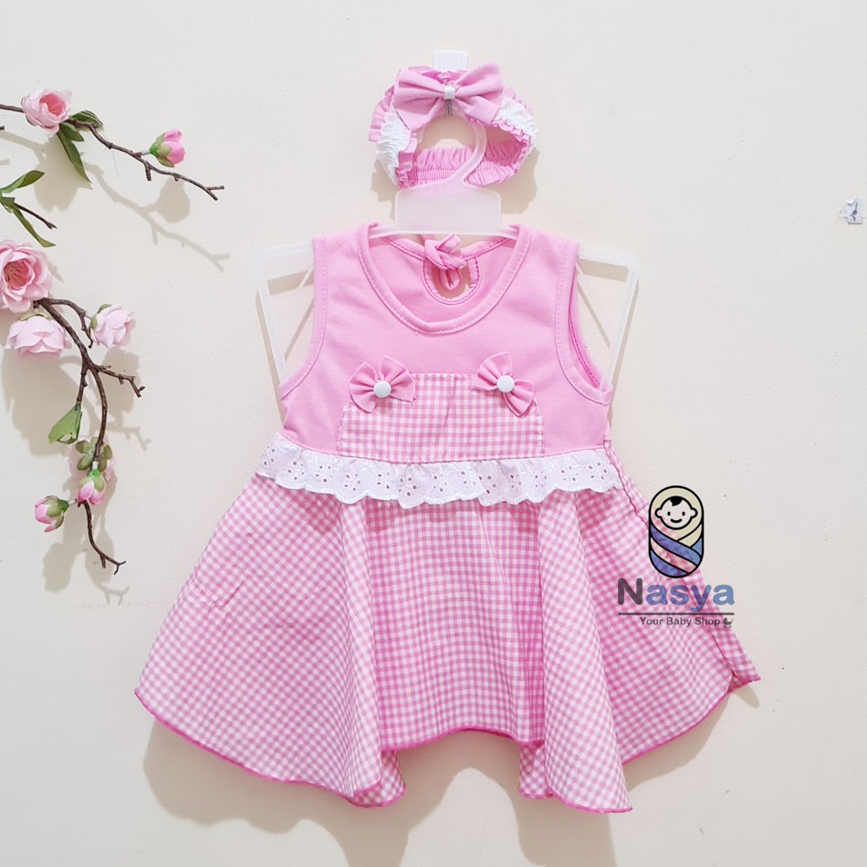 [P-012] TERBARU DRESS BAYI !! Baju Bayi Perempuan 0-6 bulan