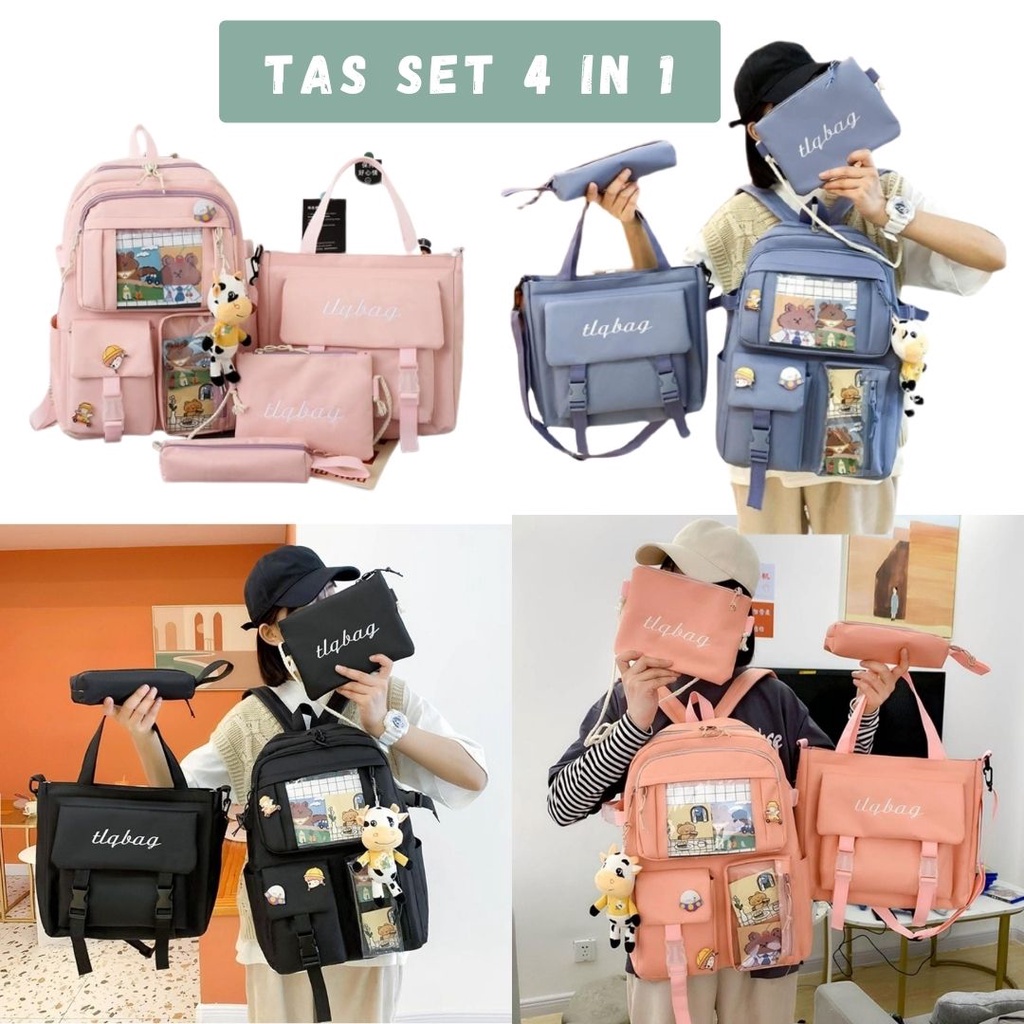 Tas Ransel Wanita Backpack Wanita Backpack Pria Tas Sekolah Tas Anak Fashion Wanita TK SD SMP SMA SMK