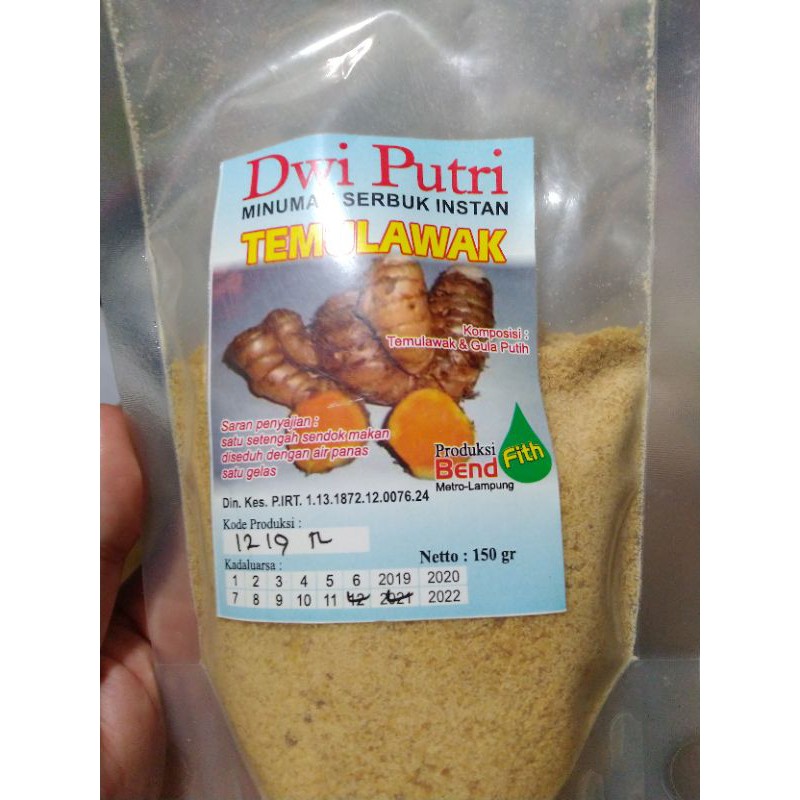 

Temulawak Minuman Herbal Serbuk Alami siap minum