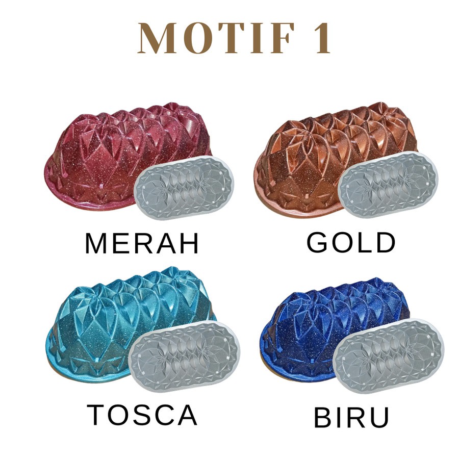 Loyang Kue ANTI LENGKET Bundt Marble baking Pan Loyang Tulban Premium