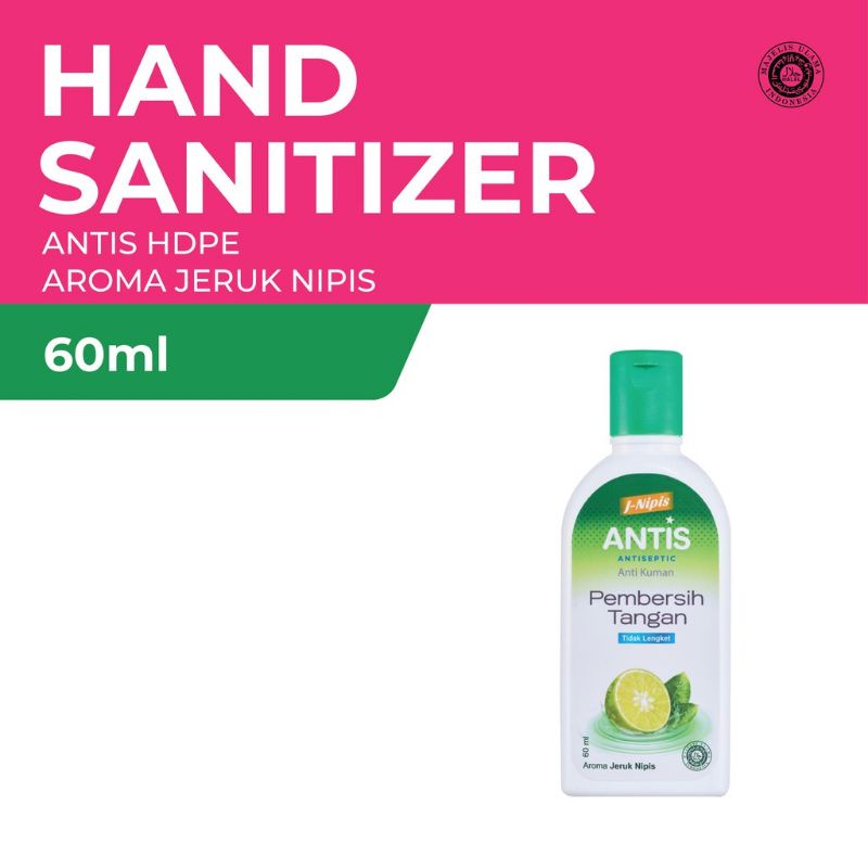 Antis pembersih tangan jeruk nipis 60 ml