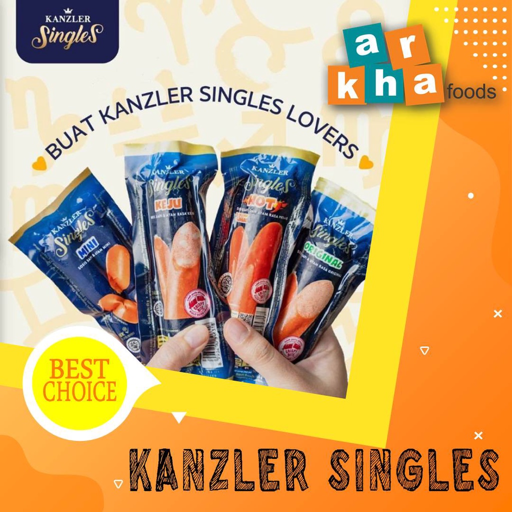 

KANZLER Singles Sosis Original / Keju / Hot / Bakso 65gr