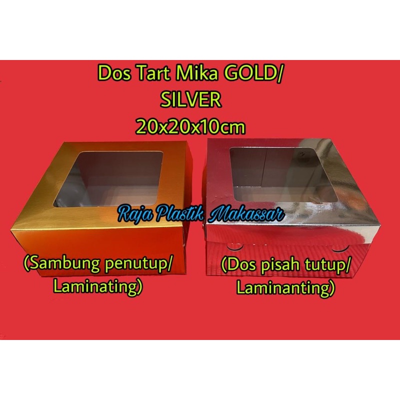 

Dos Kue Tart Mika Polos 20x20x10cm