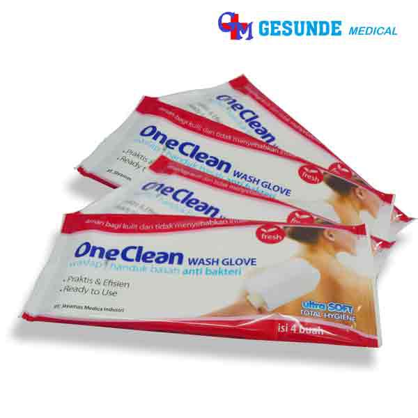 Wash Glove Handuk Basah Anti Bakteri Kain Pembersih Kulit Handuk