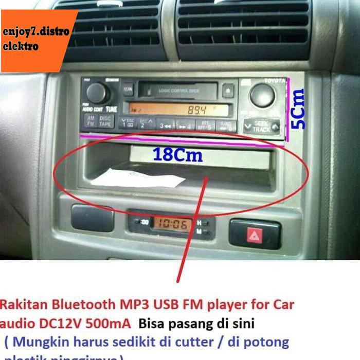 Rakitan Bluetooth Mp3 Usb Fm Player For Car Audio Dc12V 500Ma Bishele88 Murah