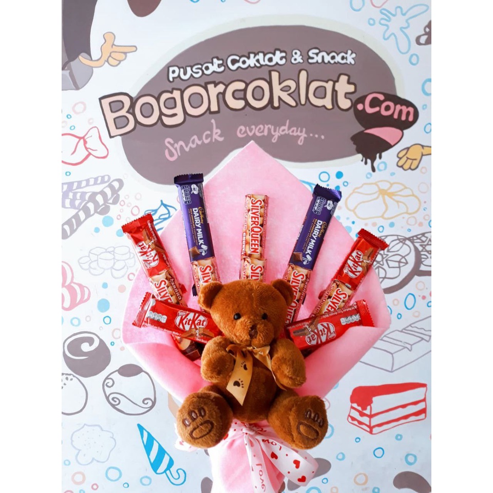 

Buket Coklat dan Boneka Teddy Bear