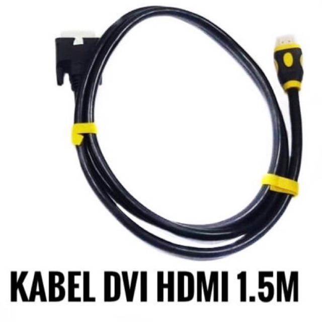 Kabel DVI 24+1 Pin to HDMI TV 1.5M / Cable 1.5 meter High Quality