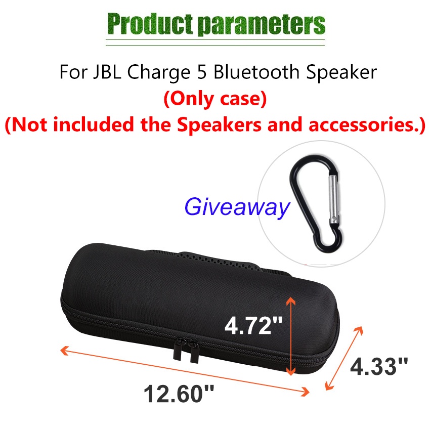 Hard Case Cover Bag Pouch Tas Untuk Jbl Charge 4 5 Speaker Outdoor Travel Eva Casing Tempat