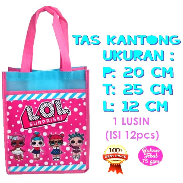 

LOL SURPRISE GOODIEBAG KARAKTER TAS ULTAH KARTUN MODEL KANTONG